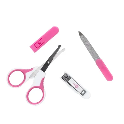 Kit Manicure Neopan Com Tesoura + Lixa + Cortador Menina