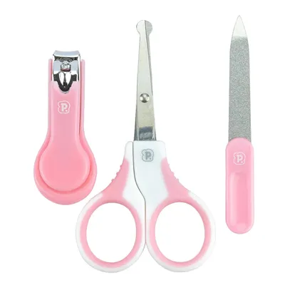 Kit Higiene Pimpolho Com 03 Peças Menina Rosa