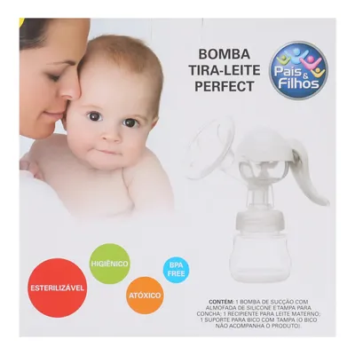 Bomba Tira Leite Pais E Filhos Perfect Esterilizável Bomba Tira Leite Pais E Filhos Perfect Esterilizável