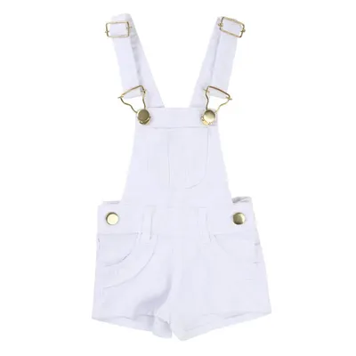 Jardineira Curta Din Don Sarja Com Detalhe De Babado No Bolso Jardineira Curta Din Don Sarja Com Detalhe De Babado No Bolso