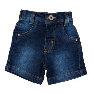 Bermuda Din Don Jeans Detalhe No Cós Cinto Bermuda Din Don Jeans Detalhe No Cós Cinto