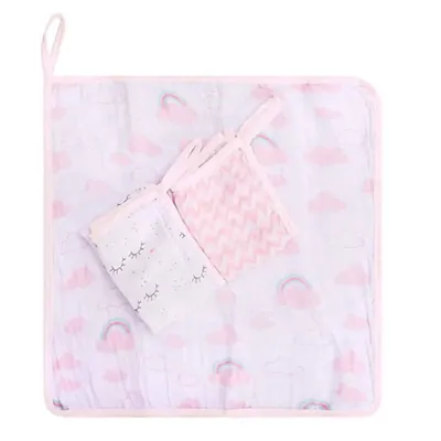 Pano De Boca Papi Baby Soft Com Prendedor De Chupeta 03 Peças