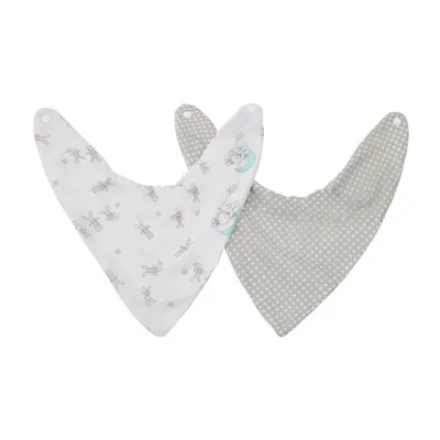 Kit Babador Bandana Papi Malhas Estampa Coelho - 02 Peças