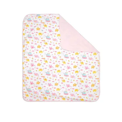 Manta Incomfral Baby Joy Flanelada Estampa Elefanta Manta Incomfral Baby Joy Flanelada Estampa Elefanta