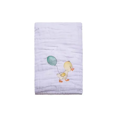Toalha Com Capuz Baby Joy Soft Bordado Estampa Neutra