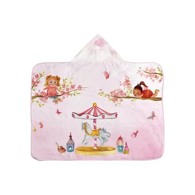 Toalha Com Capuz Baby Joy Estampa Carrossel