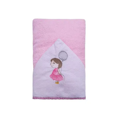 Toalha Com Capuz Baby Joy Bordado Jardim