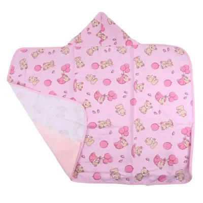 Toalha De Banho Incomfral Bercinho Forro Fralda Ursa Bailarina 70x90