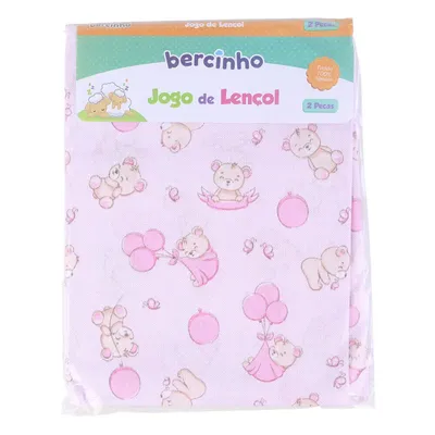 Jogo De Lençol Incomfral Bercinho 02 Peças Estampa Ursa Balões Jogo De Lençol Incomfral Bercinho 02 Peças Estampa Ursa Balões
