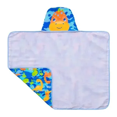 Toalha Com Capuz Baby Joy Forro De Fralda Estampa Dino