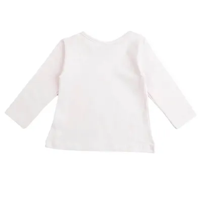 Blusa Bebê Rolú Manga Longa Estampa Dinossauro Com Glitter