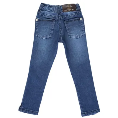 Calça Jeans Infantil Color Mini Lycra Bolso Frontal