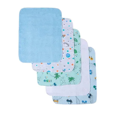 Kit Toalhinha De Boca Papi Karinho Estampada - 05 Unidades
