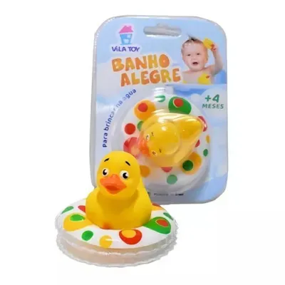 Patinho Banho Alegre Vila Toy Com Boia Patinho Banho Alegre Vila Toy Com Boia