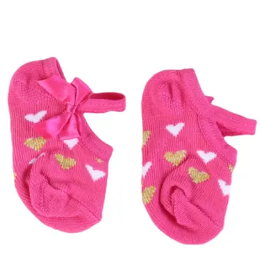 Meia Sapatilha Bebê Rikam Aplicação De Laço