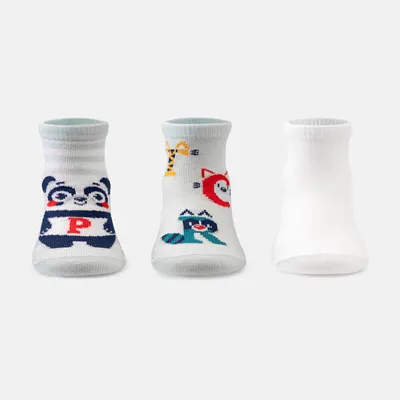 Kit Meia Tripack Bebê Puket Soquete - 03 unidades