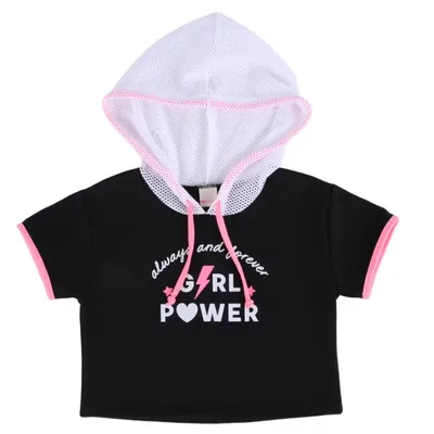 Conjunto Infantil Color Girl Blusa Estampa Power + Shorts Conjunto Infantil Color Girl Blusa Estampa Power + Shorts