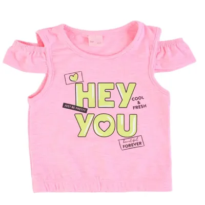 Blusa Infantil Color Mini Estampa Hey You