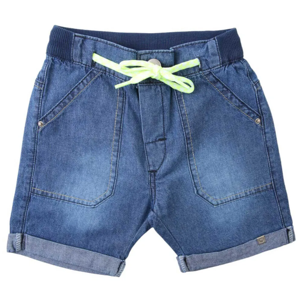 Bermuda Jeans Infantil Clube Do Doce Cós Em Moletom
