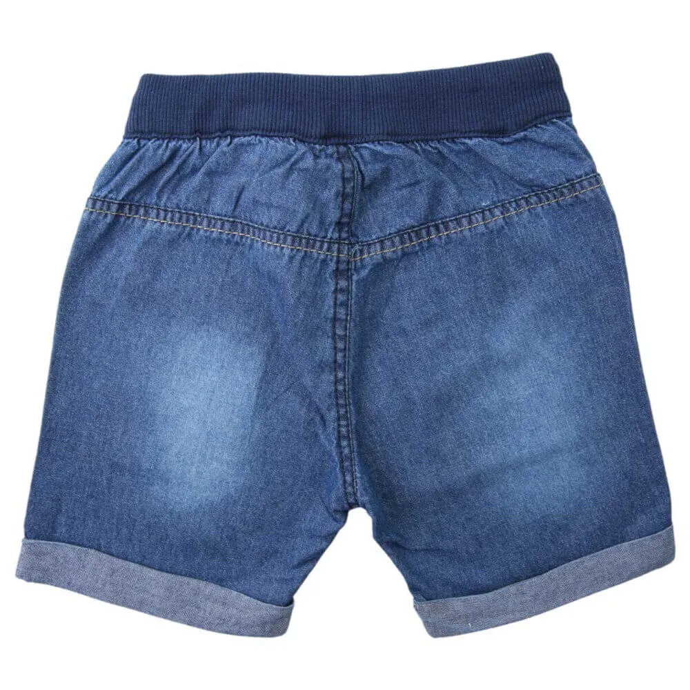 Bermuda Jeans Infantil Clube Do Doce Cós Em Moletom