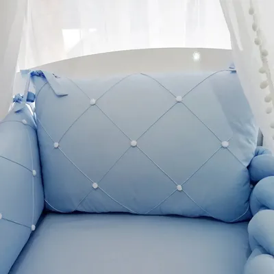 Kit Berço Art Bebê Pompom - 07 Peças