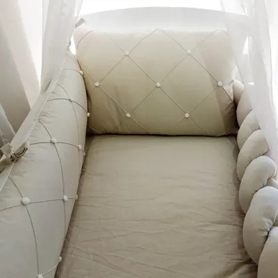 Kit Berço Art Bebê Pompom - 07 Peças Kit Berço Art Bebê Pompom - 07 Peças