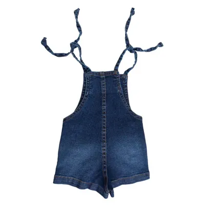 Jardineira Jeans Bebê Din Don Detalhe Amarração Jardineira Jeans Bebê Din Don Detalhe Amarração