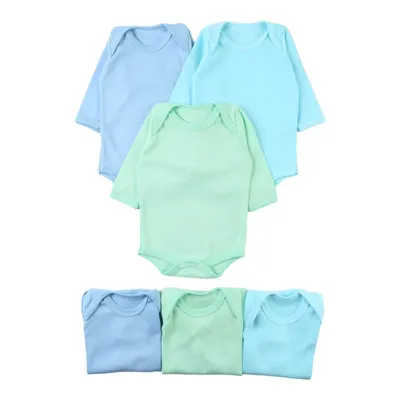 Kit Body Bebê Top Chot Suedine Liso - 06 Peças Kit Body Bebê Top Chot Suedine Liso - 06 Peças