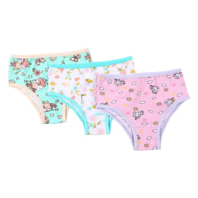 Kit Calcinha Infantil Kellynha Estampado - 03 Peças