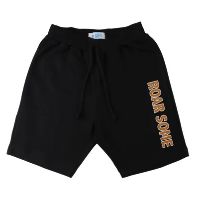 Bermuda Infantil Gijo Moletom Estampa Roar Com Cadarço Bermuda Infantil Gijo Moletom Estampa Roar Com Cadarço