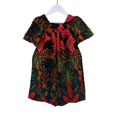 Macaquinho Infantil Color Girl Estampa Floral Macaquinho Infantil Color Girl Estampa Floral