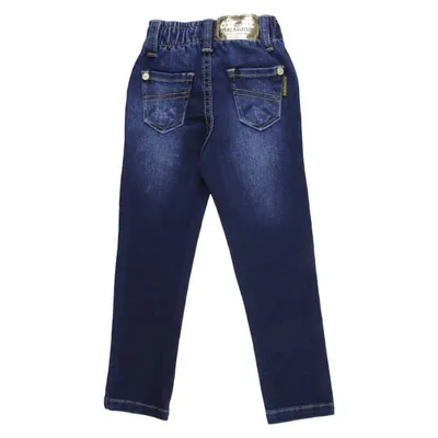 Calça Jeans Infantil Mackvanny Detalhe Puído