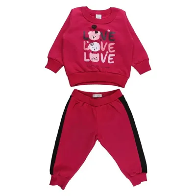 Conjunto Bebê Baby Gijo Blusão + Calça Moletom Conjunto Bebê Baby Gijo Blusão + Calça Moletom