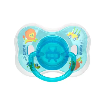 Chupeta Kuka Decorada Neon Azul Tamanho 2