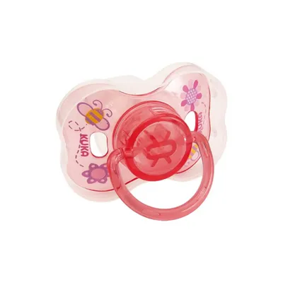 Chupeta Kuka Decorada Neon Rosa Tamanho 2