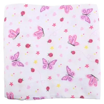 Kit Cueiro Baby Gijo Rolinho Bordado Borboleta - 03 Peças Kit Cueiro Baby Gijo Rolinho Bordado Borboleta - 03 Peças