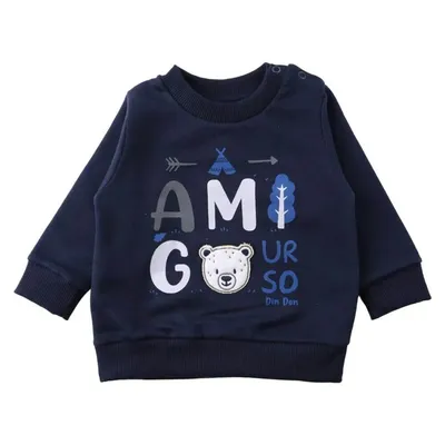 Conjunto Bebê Din Don Casaco Bordado Ursinho + Calça Conjunto Bebê Din Don Casaco Bordado Ursinho + Calça