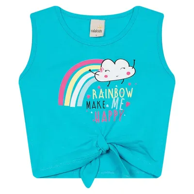 Conjunto Infantil Ralakids Regata Estampa Arco Íris + Shorts Conjunto Infantil Ralakids Regata Estampa Arco Íris + Shorts