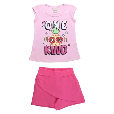 Conjunto Infantil Ralakids Regata Estampa One Kind + Shorts Conjunto Infantil Ralakids Regata Estampa One Kind + Shorts