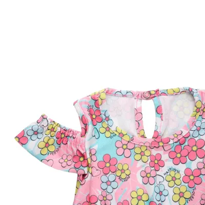 Macaquinho Infantil Ralakids Ciganinha Estampa Floral