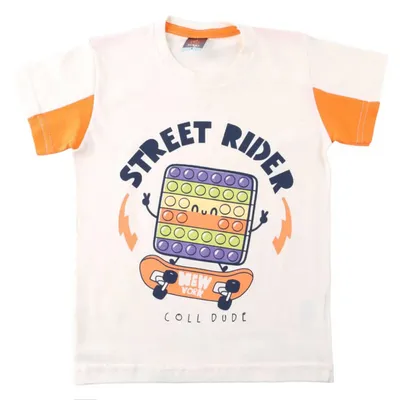 Camiseta Infantil 1Bigo Estampa Silk Puff E Rec