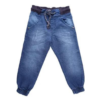 Calça Jogger Jeans Infantil Gijo Kids Com Cordão Calça Jogger Jeans Infantil Gijo Kids Com Cordão