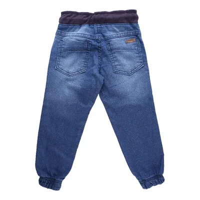 Calça Jogger Jeans Infantil Gijo Kids Com Cordão Calça Jogger Jeans Infantil Gijo Kids Com Cordão