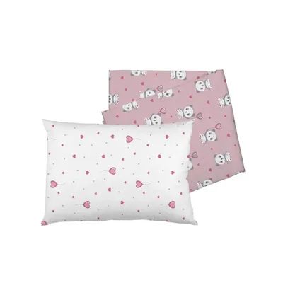 Jogo Lençol Para Carrinho Bublim Estampa Panda - 02 Peças Jogo Lençol Para Carrinho Bublim Estampa Panda - 02 Peças