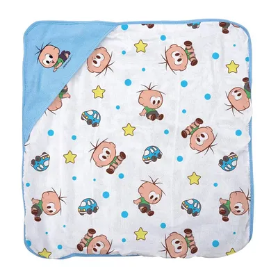 Toalha De Banho Incomfral Turma Da Mônica Baby Com Capuz