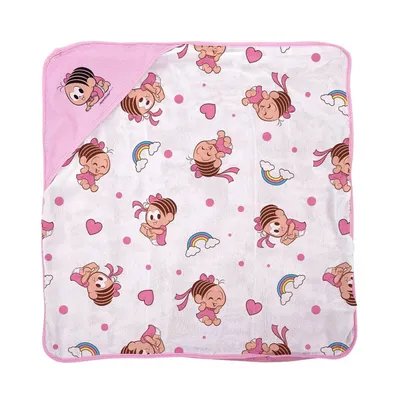 Toalha De Banho Incomfral Turma Da Mônica Baby Com Capuz