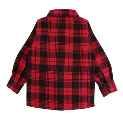 Camisa Manga Longa Bebê Kookabu Xadrez Com Botões Camisa Manga Longa Bebê Kookabu Xadrez Com Botões