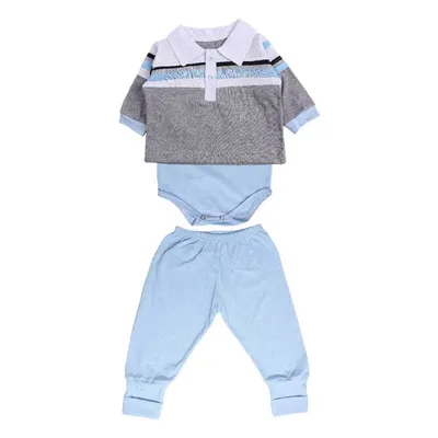 Pagão Dayane Baby Camisa Listras - 03 Peças