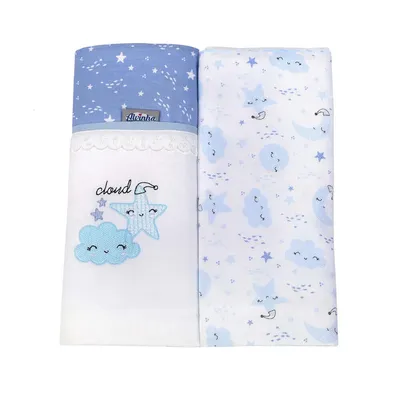 Kit Manta Cueiro Minasrey Alvinha Cloud - 02 Unidades