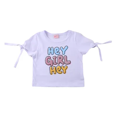 Blusa Infantil Color Mini Estampa Hey Girl